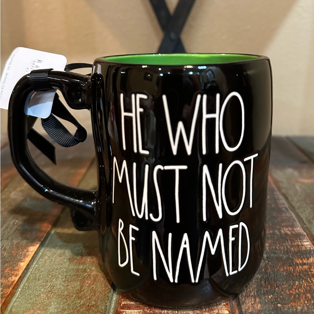 Rae Dunn Harry Potter HE WHO MUST NOT BE NAMED Mug